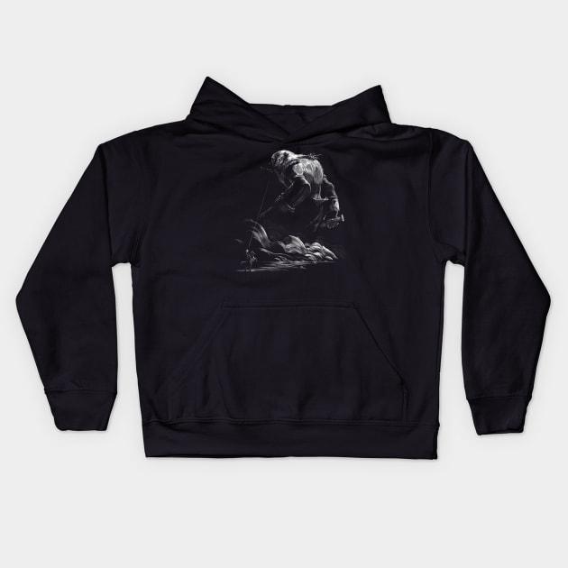 Colossal Shadows Kids Hoodie by WOVENPIXLS